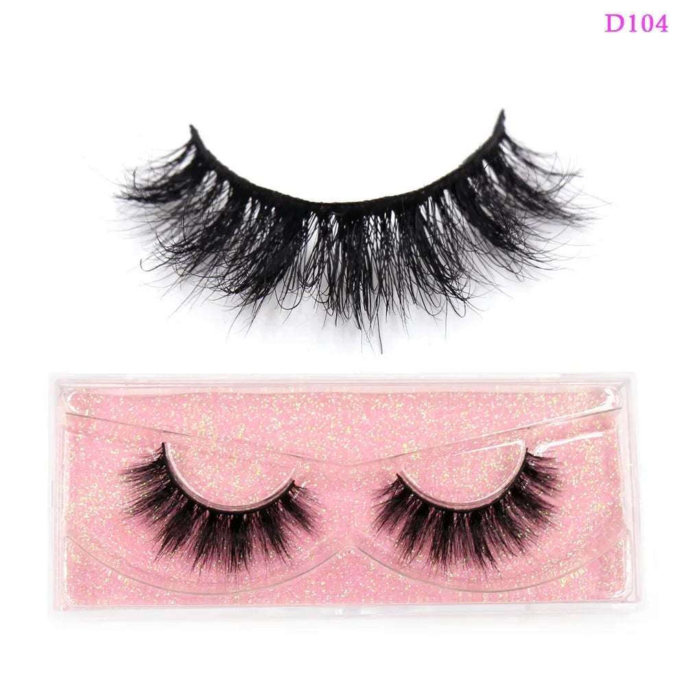 LEHUAMAO Eyelashes 3D Mink Lashes Criss-cross Strands Cruelty Free High Volume Mink Lashes Soft Dramatic Eye lashes Makeup D101