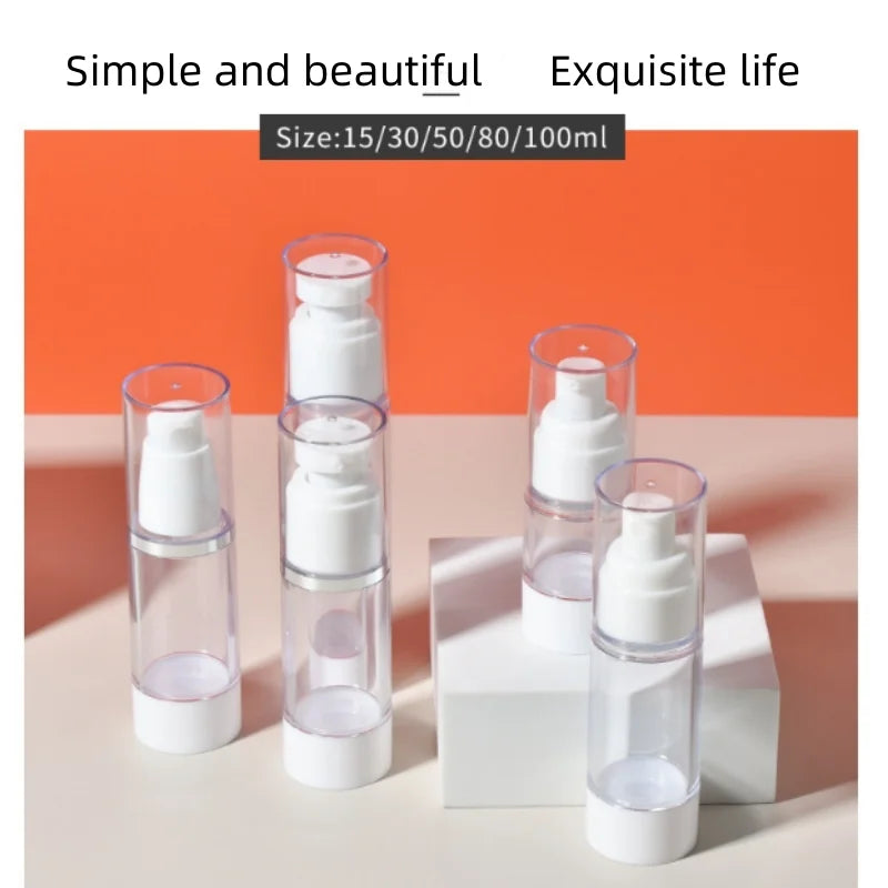 15/30/50/80/100ml AS Vacuum Lotion Spray Bottle Travel Portable Refillable Bottles Liquid Foundation  Cosmetics Tool Wholesale