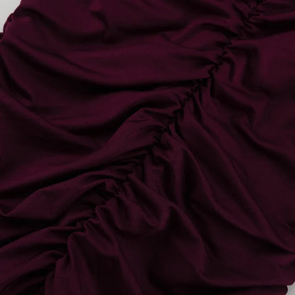 Tornova Sexy Slim Ruched Dress For Women 3D Flowers Pullover Long Sleeve Mini Dress Elegant Solid 2025 New Female Party Dress