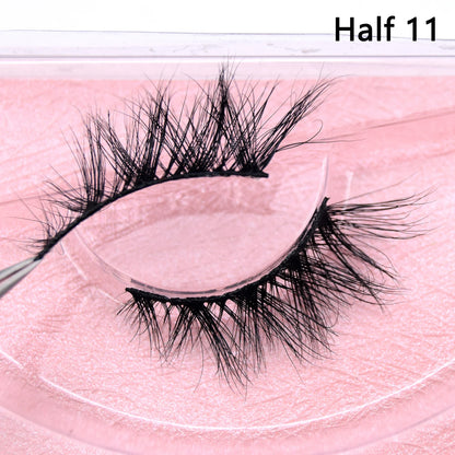 10 Pairs/Lot Visofree Half Lashes Wispy Natural Mink Half False Eyelashes Vegan Fake Eyelash Fluttery Half Lash Extension Makeup