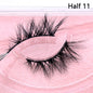 10 Pairs/Lot Visofree Half Lashes Wispy Natural Mink Half False Eyelashes Vegan Fake Eyelash Fluttery Half Lash Extension Makeup