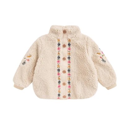 Kids Sweaters 2025 Winter Autumn LM Embroidery Girls Princess Dress Fashion Handmade Cardigan Knit Outwear Coat Clothing
