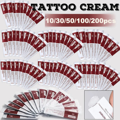 200/100/50/10pcs Tattoo Aftercare Cream Tattoo Vitamin A&D Ointment Repair Gel Tattoo Recovery Gel Body Art Tattoo Repair Supply