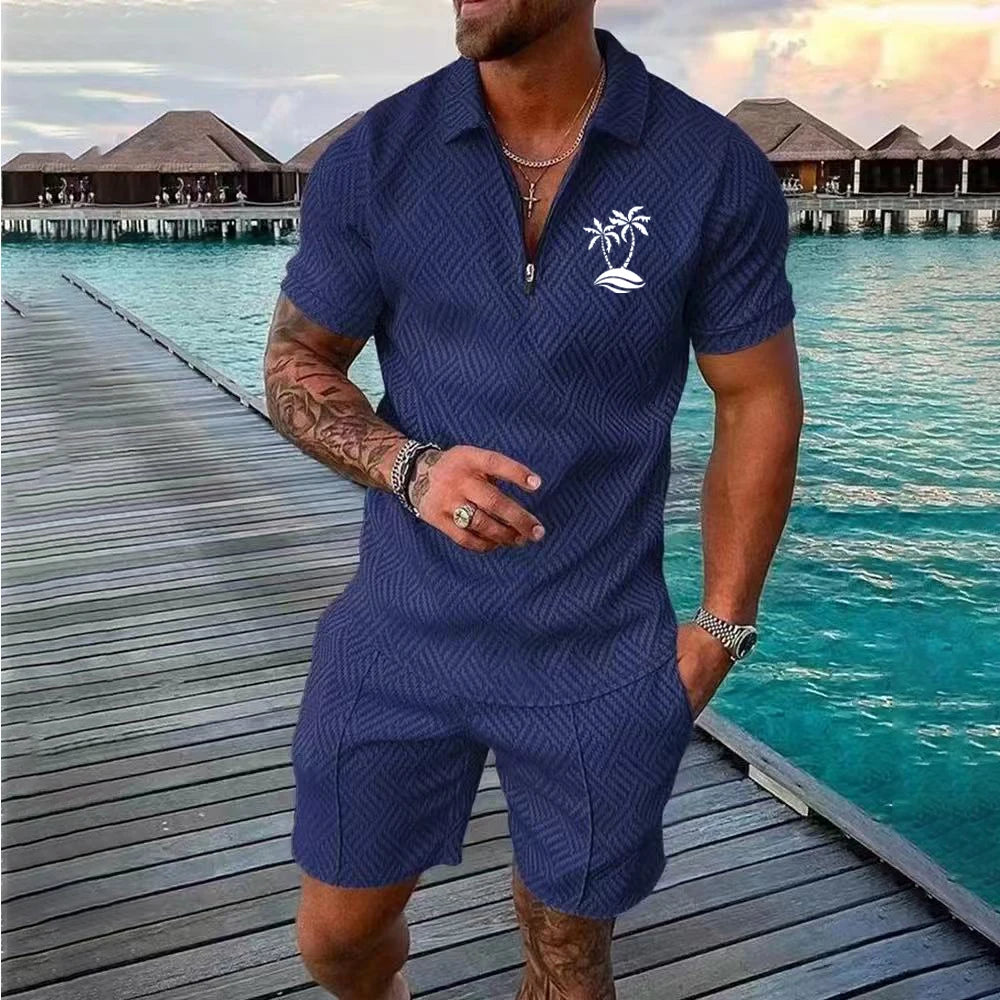 Men's Casual set, Hawaiian-style Fashionable shirt, Outdoor Beach vest, 2025 Summer Fashionable Casual Quality Set Essentials