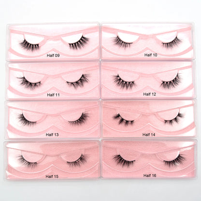 10 Pairs/Lot Visofree Half Lashes Wispy Natural Mink Half False Eyelashes Vegan Fake Eyelash Fluttery Half Lash Extension Makeup