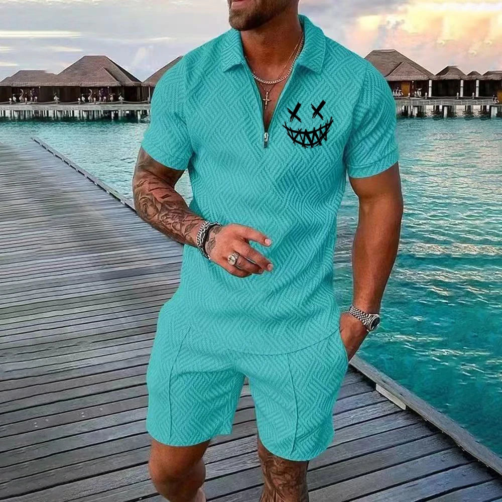 Men's Casual set, Hawaiian-style Fashionable shirt, Outdoor Beach vest, 2025 Summer Fashionable Casual Quality Set Essentials