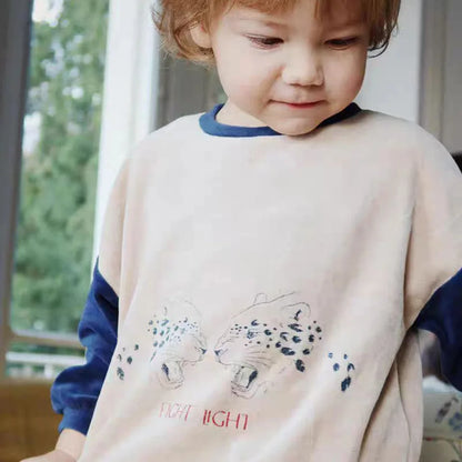 2025 KS Winter Christmas Kids Clothes Girls Velvet Dresses Printed Sweatshirts+Pants Sets Baby Boy Casual Pullover Trousers Suit
