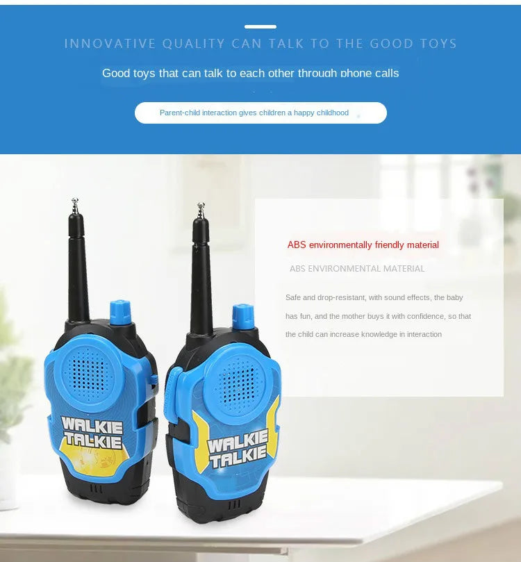 A Pair 50M Walkie Talkies Mini Portable Handheld Two-Way Radio Toy For Kids Children‘s Day Birthday Gifts Outdoor Interphone Toy