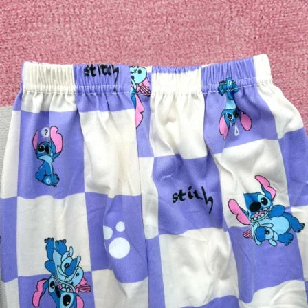 Kids Anime Stitch Pajamas 2pcs set for Boys Girls Home Wear Kids Casual Sleepwear Long Sleeve Pajamas Sets Suit Cute Gifts