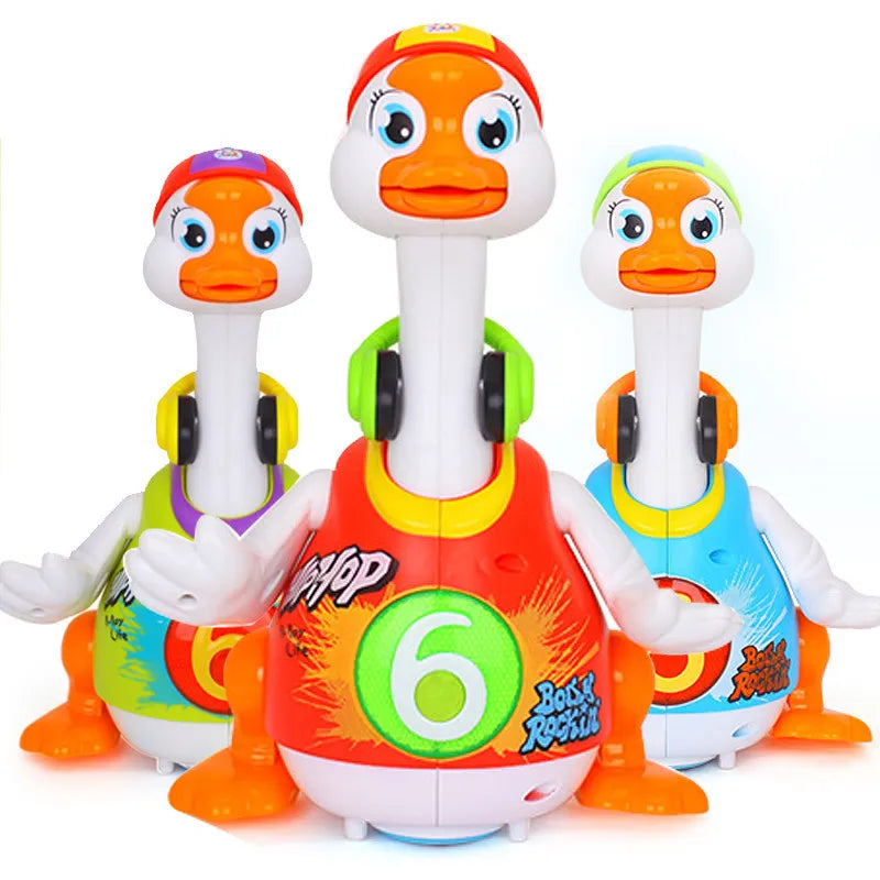Robot Duck toy Interactive Dancing Duck Electronic Singing Cute Pet Toys Walk With LED For Children Birthday Gifts