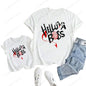Kids White Tshirt Girls Boys Summer Tops Cartoon Printed Helluva Boss Casual Short Sleeve Kids Baby T-shirt Children Clothes