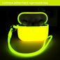 For airpods 1or2 case airpods pro 2 airpods 3 Bluetooth earphone silicone luminous protective case fluorescent earphone case