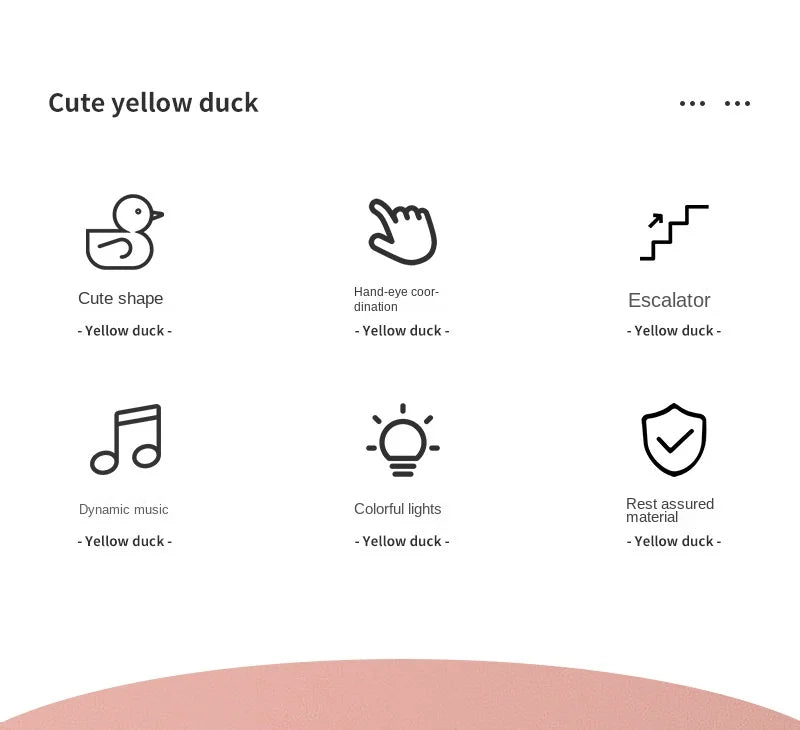 Electric Duck Track Rail Racing Slide Duckling Climbing Stairs Baby Toy LED Lights Musical Slide Roller Coaster Toys for Gift