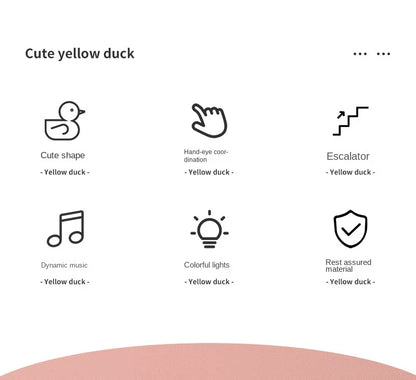 Electric Duck Track Rail Racing Slide Duckling Climbing Stairs Baby Toy LED Lights Musical Slide Roller Coaster Toys for Gift