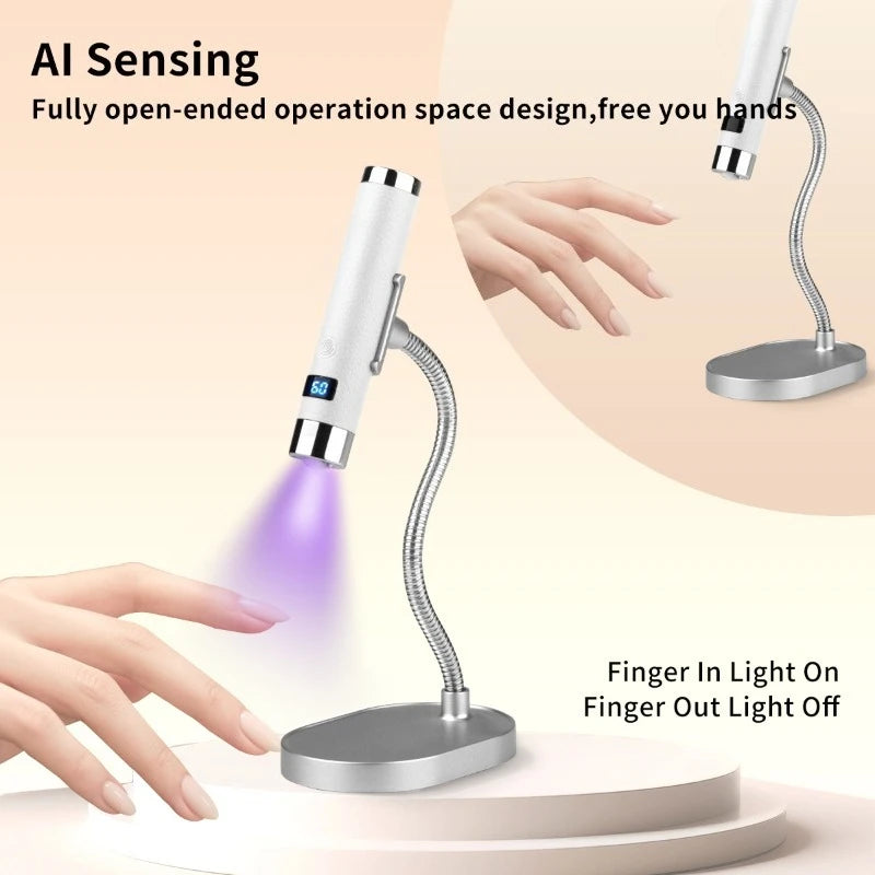 Cabine UV LED Portátil para Unhas - Sensor Inteligente