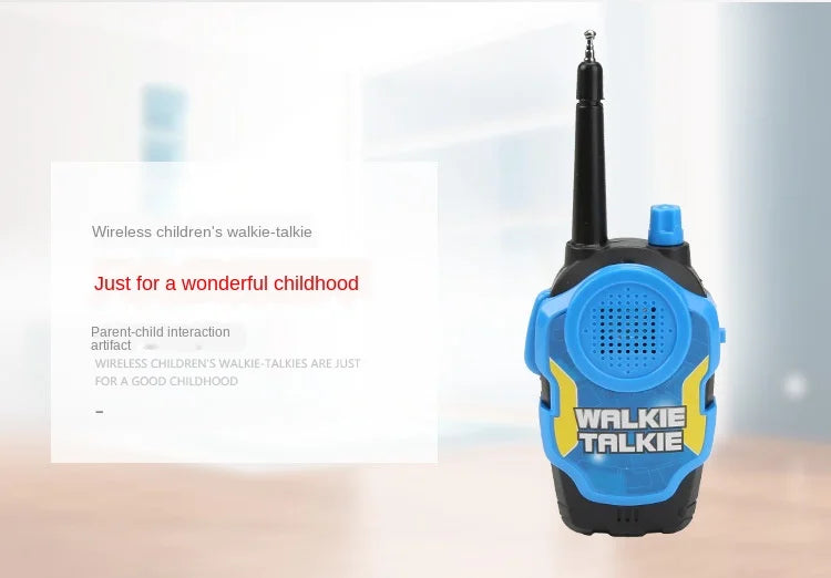 A Pair 50M Walkie Talkies Mini Portable Handheld Two-Way Radio Toy For Kids Children‘s Day Birthday Gifts Outdoor Interphone Toy
