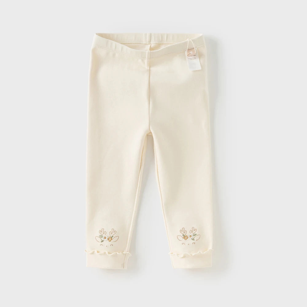 Dave Bella Children's Pants Autumn Girls Baby Elastic Leggings Pants Baby Casual Antibacterial Pants Sport Outdoor DB3252653