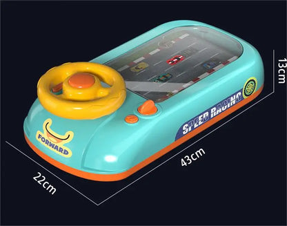 Racing Spaceship Adventure Simulation Steering Wheel Driving Car Games Educational the Race Car Toys Children Christmas Gifts