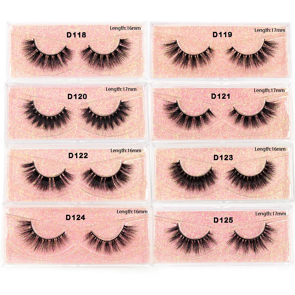 LEHUAMAO Eyelashes 3D Mink Lashes Criss-cross Strands Cruelty Free High Volume Mink Lashes Soft Dramatic Eye lashes Makeup D101