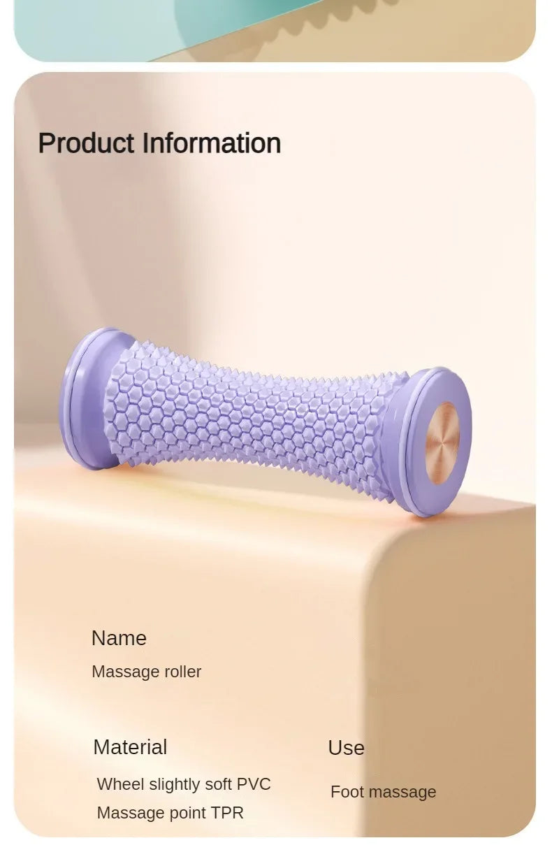 Foot Massager Massage Roller Yoga Massage Ball Plantar Fascia Roller Muscle Relaxation Care Plastic Manual Mini Foot Massager