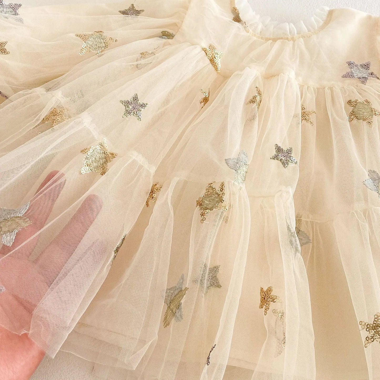 5624 Baby Girls' Dress 2025 New Spring Summer New Gauze Baby Girl's Princess Clothes 0-5Year Kid's Dress