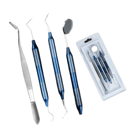 Dental Oral Cleaning Kit Scraper Mirror Scaler Set Plaque Remover Stainless Steel Care High Temperature Dentist Oral Care Tools