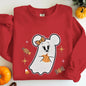 Couples Matching Halloween Sweatshirt Cartoon Cute Mickey Minnie Spooky Ghost Graphic Print Sweatshirts Halloween Couple Clothes