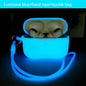 For airpods 1or2 case airpods pro 2 airpods 3 Bluetooth earphone silicone luminous protective case fluorescent earphone case
