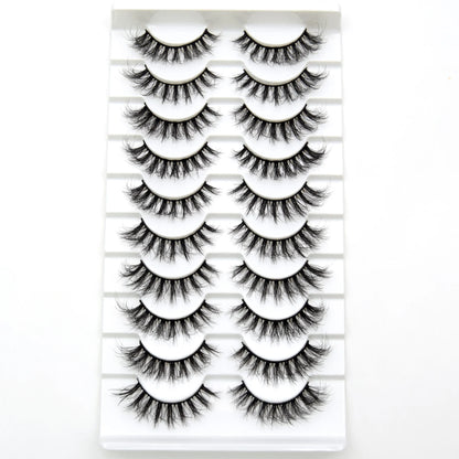 10 Pairs/Lot Visofree Half Lashes Wispy Natural Mink Half False Eyelashes Vegan Fake Eyelash Fluttery Half Lash Extension Makeup