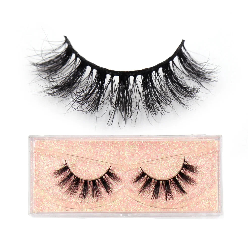 LEHUAMAO Eyelashes 3D Mink Lashes Criss-cross Strands Cruelty Free High Volume Mink Lashes Soft Dramatic Eye lashes Makeup D101