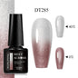 MEET ACROSS 75 Colors Thermal Nail Gel Polish 3 Colors Changing Nail Art Supplies for Manicure DIY Design Long Lasting UV/LED