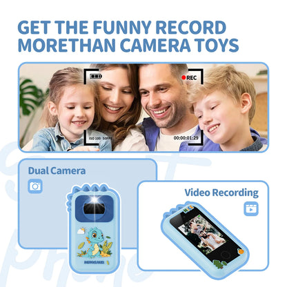 2025 New Kids Smart Phone Toy Toddler Mobile Educational Learning Dual Camera Music Player Toys For Christmas Birthday Gifts