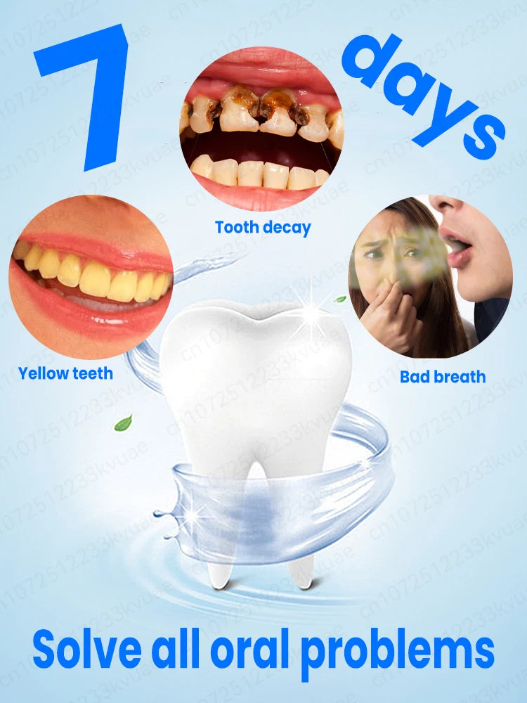 2025 New Formula 7-Day Whitening Essence Gel – Effectively removes coffee, tea, and tobacco stains, protects tooth enamel and p