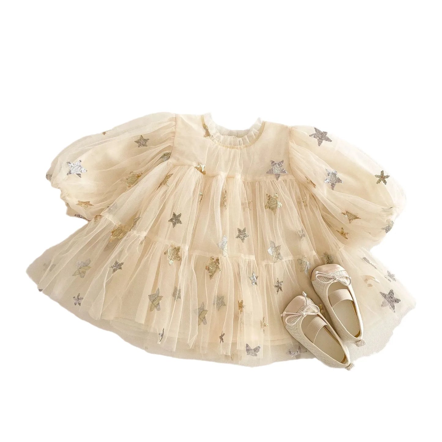 5624 Baby Girls' Dress 2025 New Spring Summer New Gauze Baby Girl's Princess Clothes 0-5Year Kid's Dress