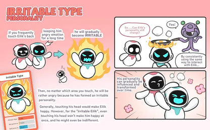 Eilik A Cute Robot Pets Toys with Abundant Emotions Animations and Mini Games Your Perfect Desk Touch Interactive Companion