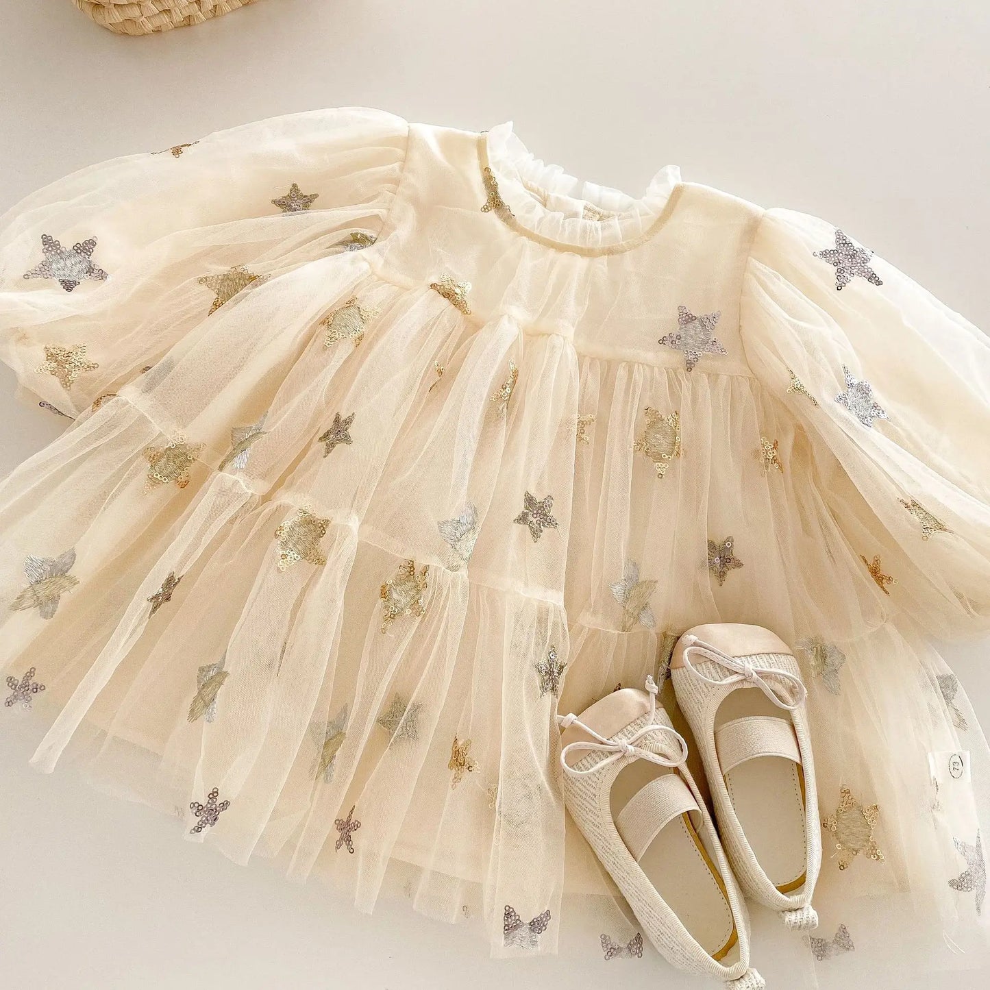 5624 Baby Girls' Dress 2025 New Spring Summer New Gauze Baby Girl's Princess Clothes 0-5Year Kid's Dress