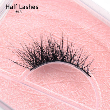 10 Pairs/Lot Visofree Half Lashes Wispy Natural Mink Half False Eyelashes Vegan Fake Eyelash Fluttery Half Lash Extension Makeup