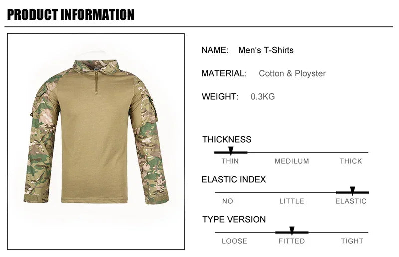 Camouflage softair US Army Combat Uniform military Shirt Cargo CP multicam Airsoft Paintball Cotton tactical Clothing ﻿