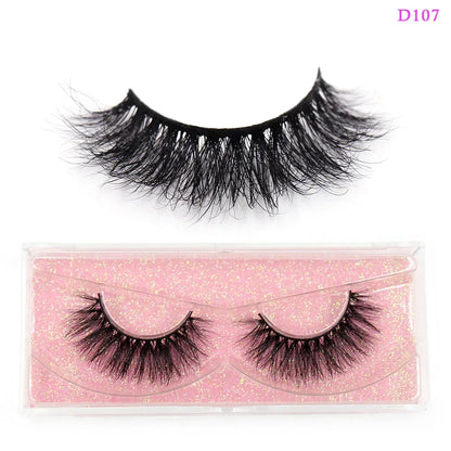 LEHUAMAO Eyelashes 3D Mink Lashes Criss-cross Strands Cruelty Free High Volume Mink Lashes Soft Dramatic Eye lashes Makeup D101