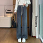 Thickened Corduroy Wide Leg Pants Women's Spring Autumn Fleece Lined Straight Narrow Version Winter Comfortable Trousers