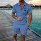 Men's Casual set, Hawaiian-style Fashionable shirt, Outdoor Beach vest, 2025 Summer Fashionable Casual Quality Set Essentials