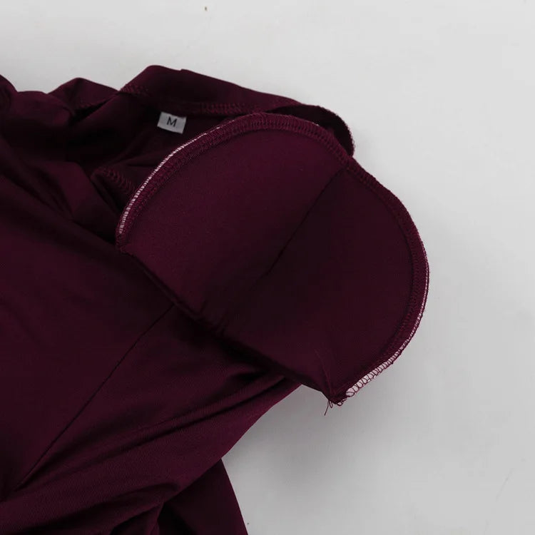 Tornova Sexy Slim Ruched Dress For Women 3D Flowers Pullover Long Sleeve Mini Dress Elegant Solid 2025 New Female Party Dress