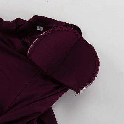 Tornova Sexy Slim Ruched Dress For Women 3D Flowers Pullover Long Sleeve Mini Dress Elegant Solid 2025 New Female Party Dress