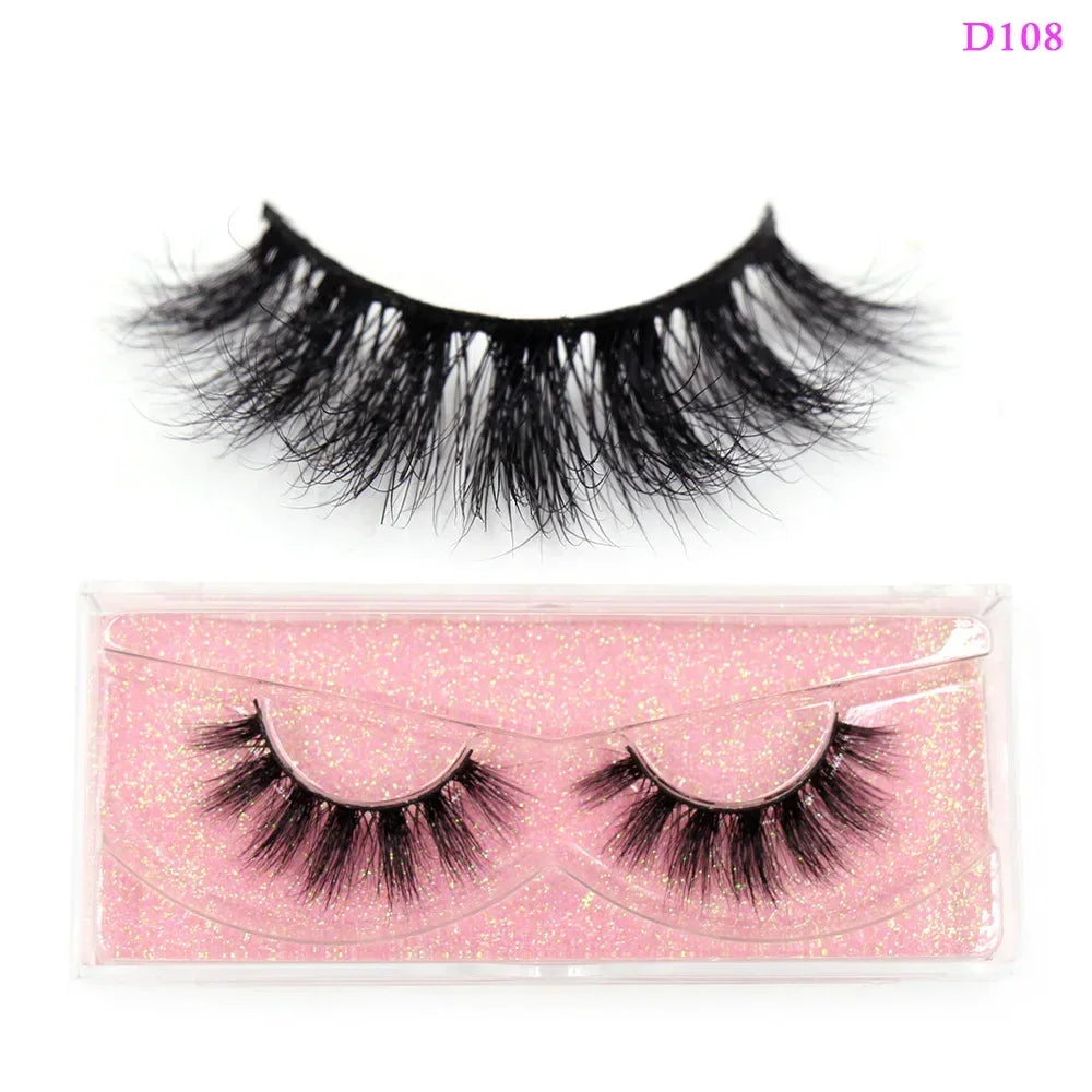 LEHUAMAO Eyelashes 3D Mink Lashes Criss-cross Strands Cruelty Free High Volume Mink Lashes Soft Dramatic Eye lashes Makeup D101