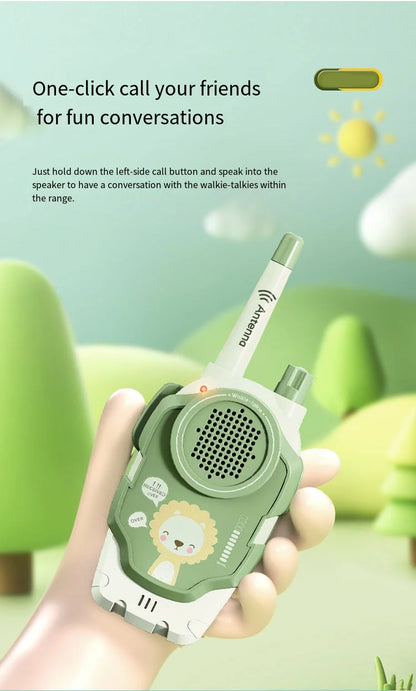 Children's Mini Walkie-Talkie Toys (2-Pack)  Wireless Communication for Parent Child Interaction Grip Ability Development