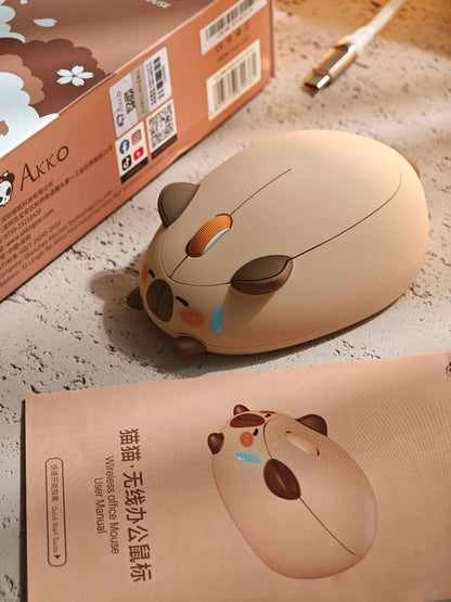 Cute Cat 2.4G Wireless Bluetooth Tri-mode Mouse Creative kitten Mause Ergonomic USB 1200 DPI Mice For PC Laptop Kid Friend Gifts