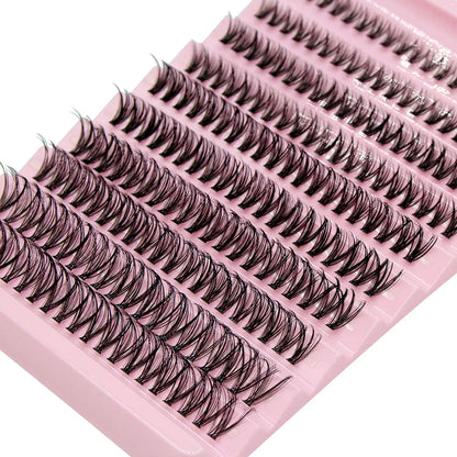 200pcs Super Bunch Natural Style 8-16mm Mix Eyelashes Cluster Russia Volume Eyelash Extension False Mink Lashes Makeup CIlios