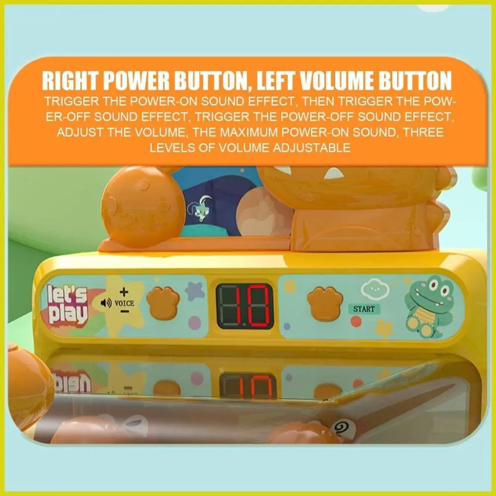 Electric Crocodile Table Games Pinball Shooting Machine Children's Education Puzzle Toys for Boys Girls Children's Day Gifts