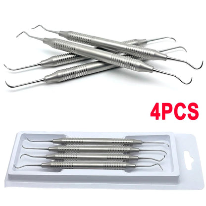 Dental Oral Cleaning Kit Scraper Mirror Scaler Set Plaque Remover Stainless Steel Care High Temperature Dentist Oral Care Tools