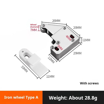 Heavy Door Access Port Pull-Free Hand Press Bead Switch Self-Bouncing Magnetic Touch Elephant Trunk Rebound Buckle